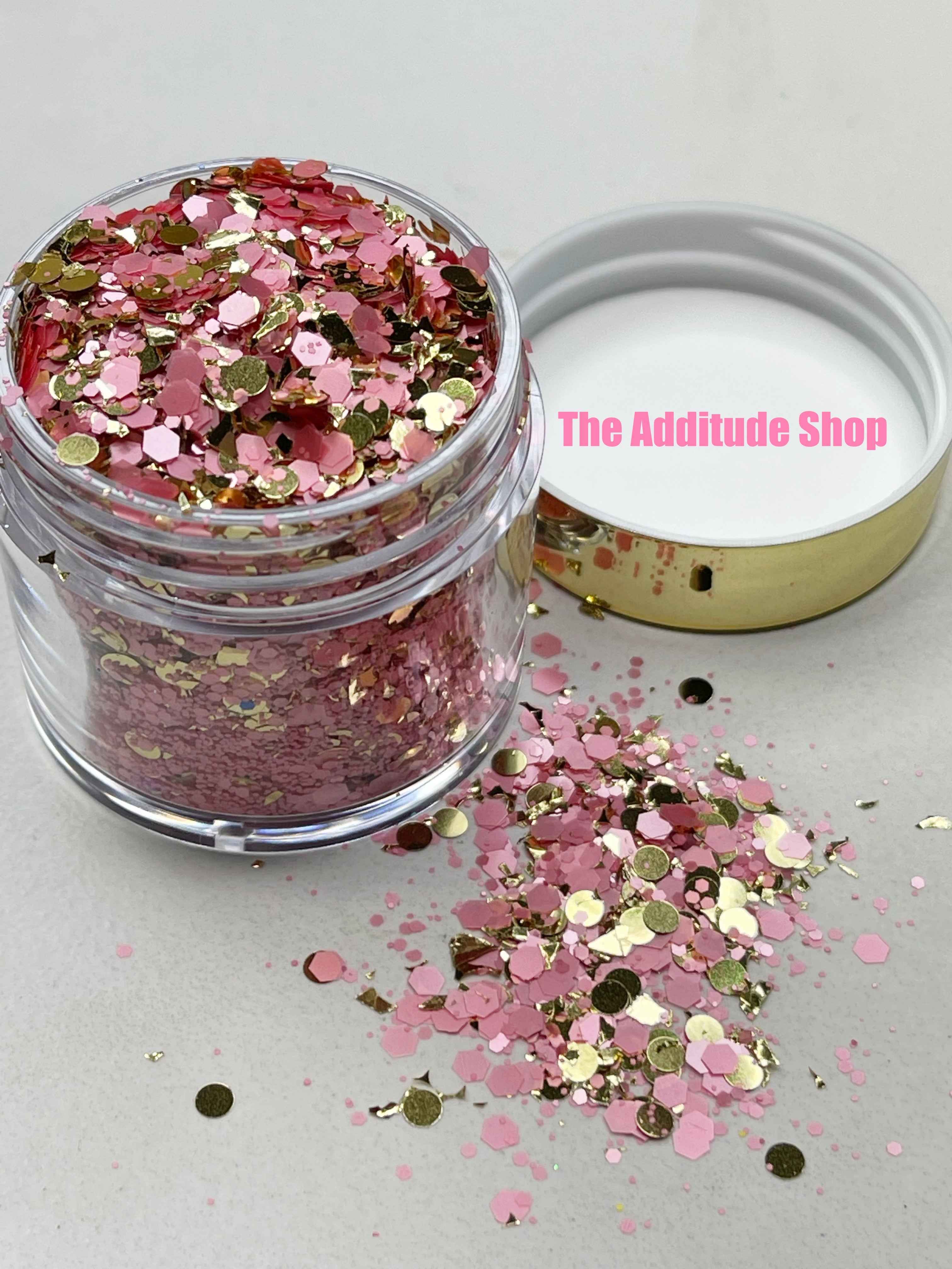 1 Oz Chunky Nail Glitters-Pastel Pink – The Additude Shop