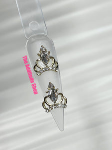 Princess Crown Nail Decals Charms-10 pieces