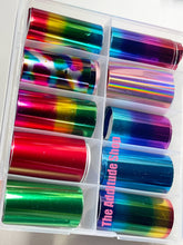 Load image into Gallery viewer, Rainbow Holographic Chrome Nail Foils
