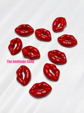 Load image into Gallery viewer, Red Lips Valentine&#39;s 3D Nail Charms-10 Pieces
