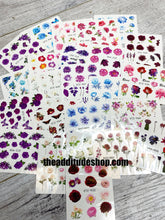 Load image into Gallery viewer, 16 Pieces Roses Floral Water Transfer Nail Decals Stickers
