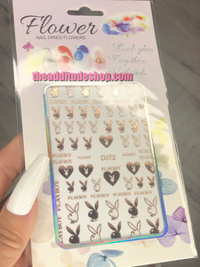 Bunny Heads Nail Stickers #72