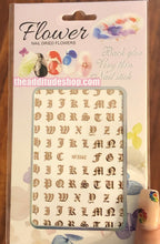 Load image into Gallery viewer, Alphabet Old English Nail Stickers #62
