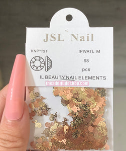 800 Pieces Thin Gold Roses Nail Decals