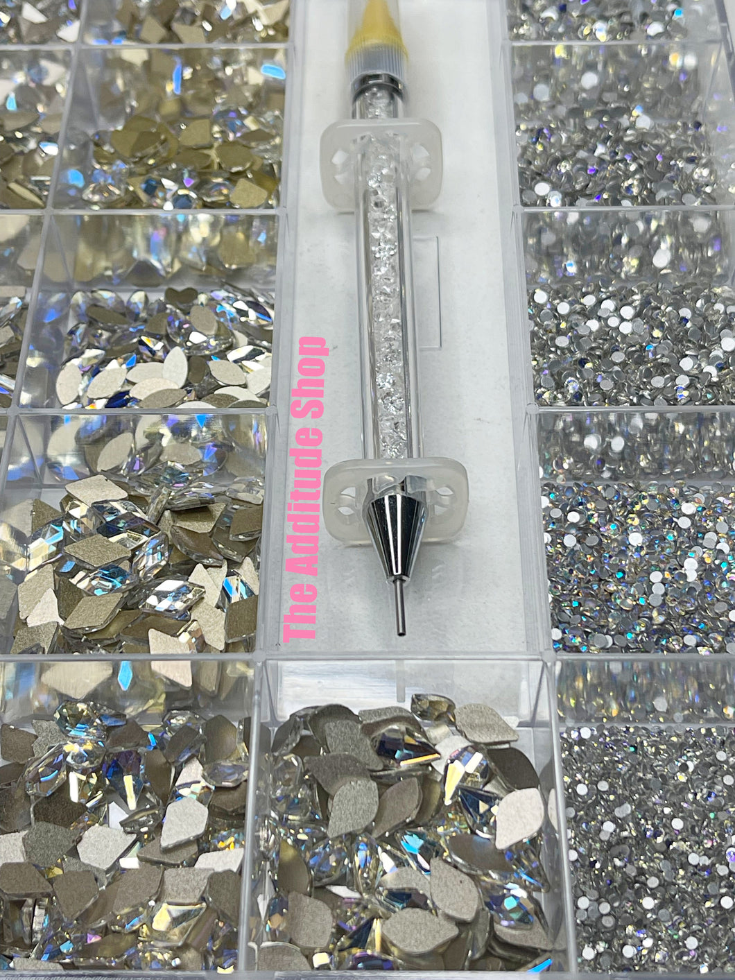 Moonlight Shadow 1,400 Nail Rhinestones Crystals Bling Box