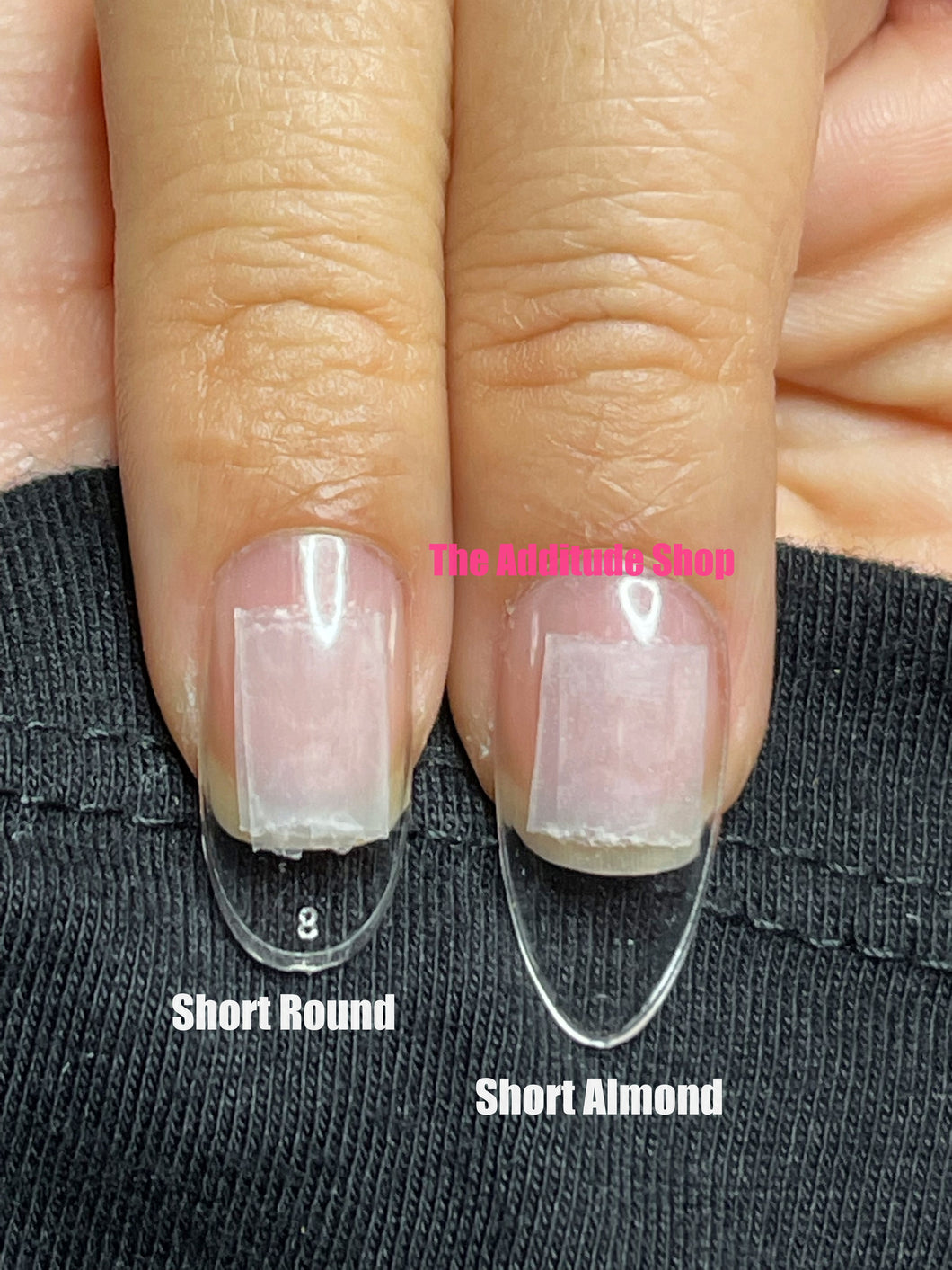 Short ROUND Soft Gel 500 Pieces Full Cover Nail Tips