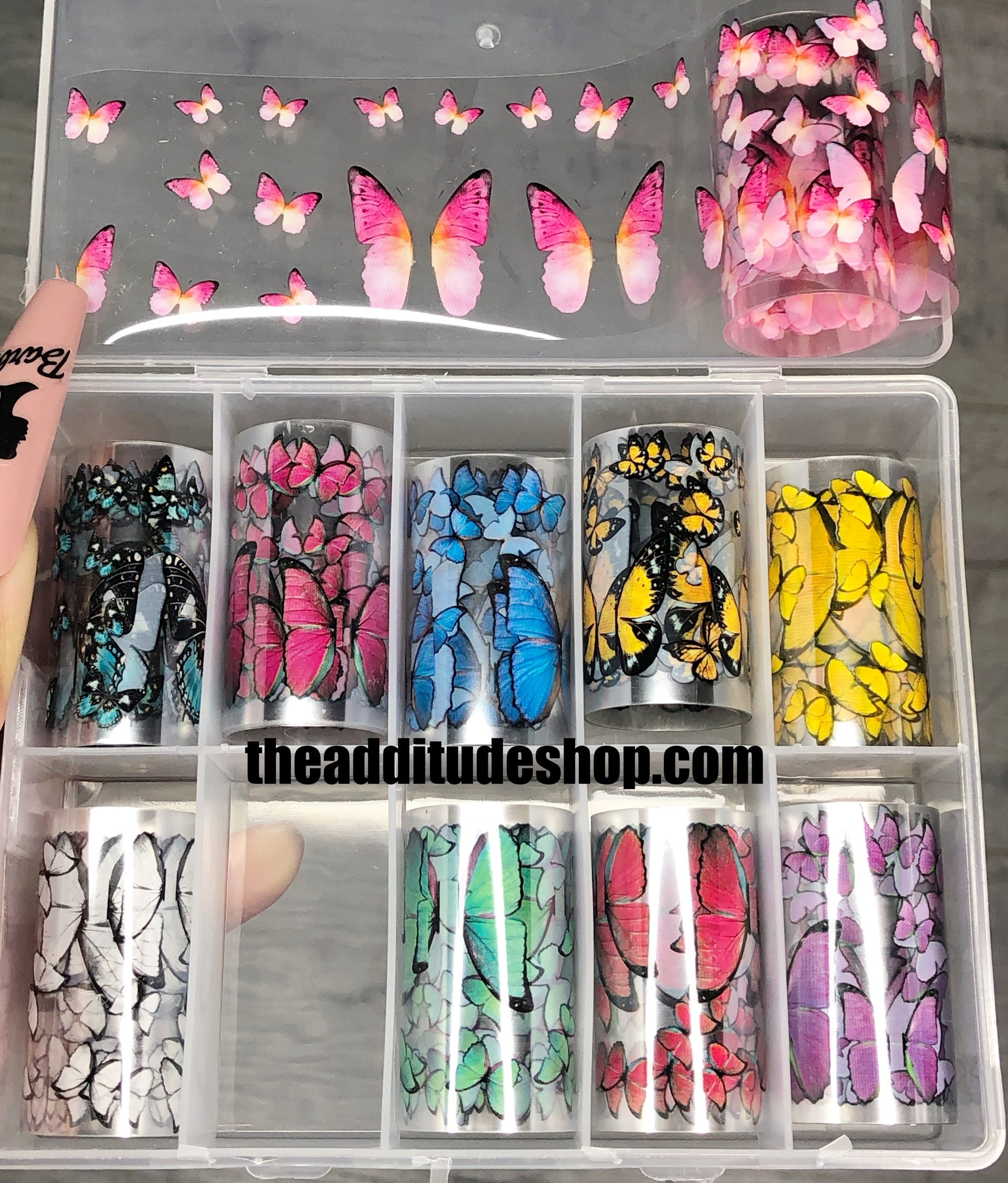 Small & Big Sizes Butterfly Nail Foils – The Additude Shop