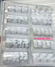 Load image into Gallery viewer, White Christmas Snowflakes Nail Foils
