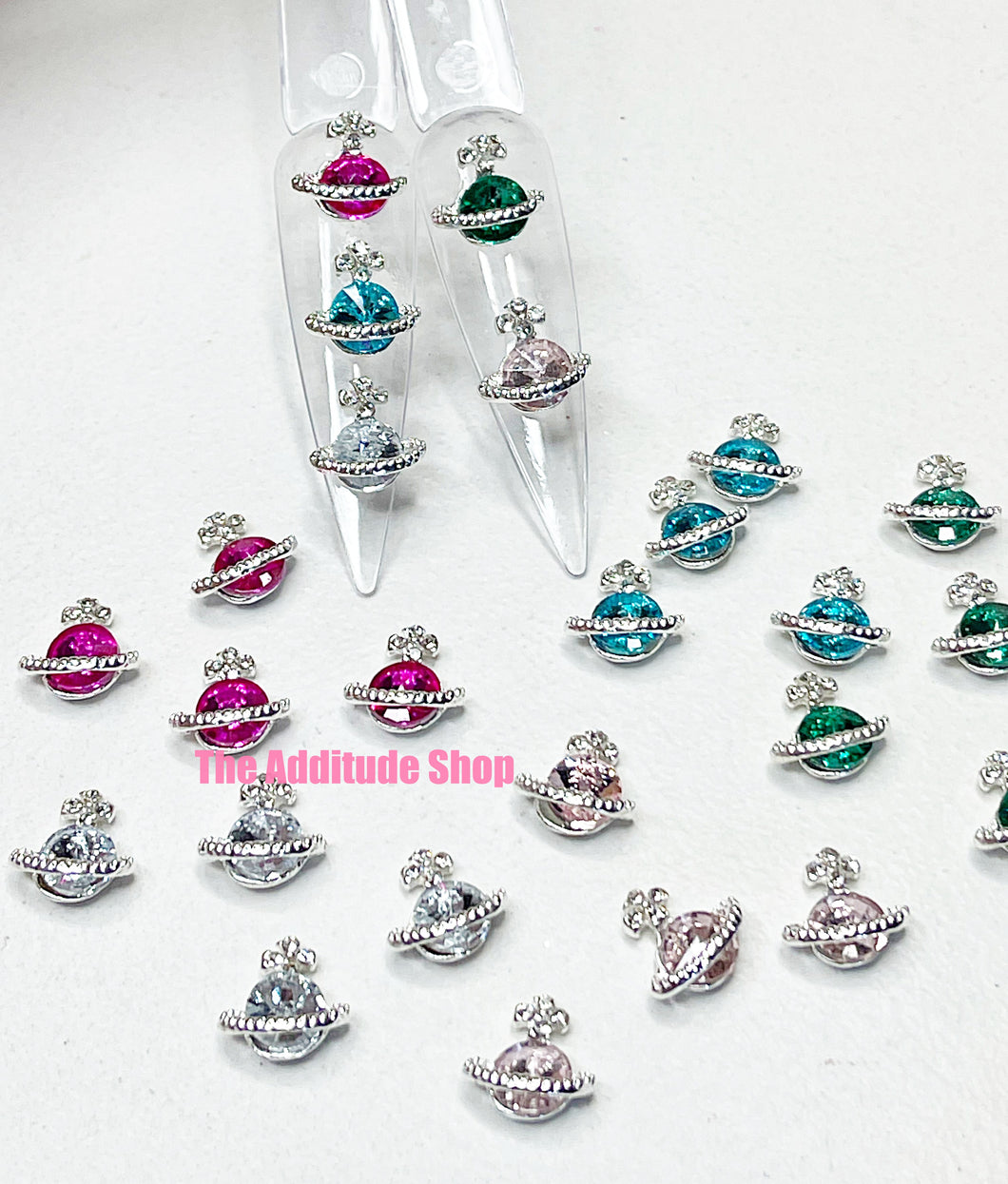 Space Planet 3D Nail Charms (10 Pieces)