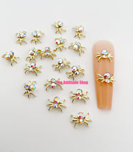 Load image into Gallery viewer, Spider Rhinestones 3D Nail Charms-20 Pieces
