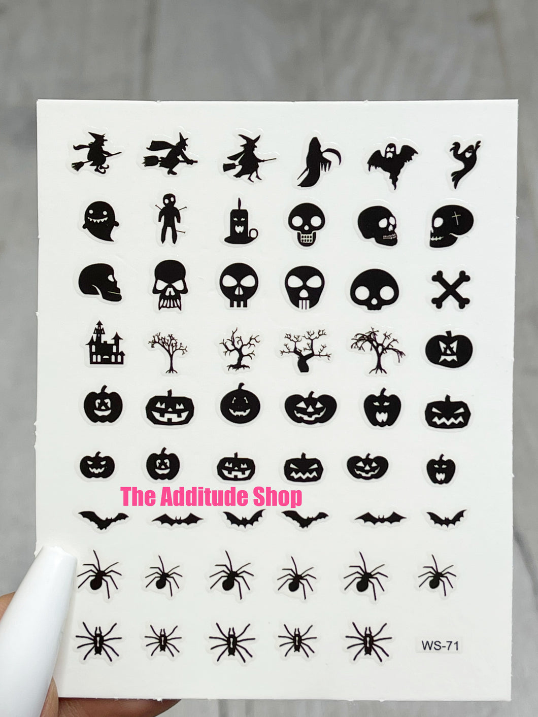 Halloween Black Spiders Nail Stickers – The Additude Shop halloween-black-spiders-nail-stickers-the-additude-shop