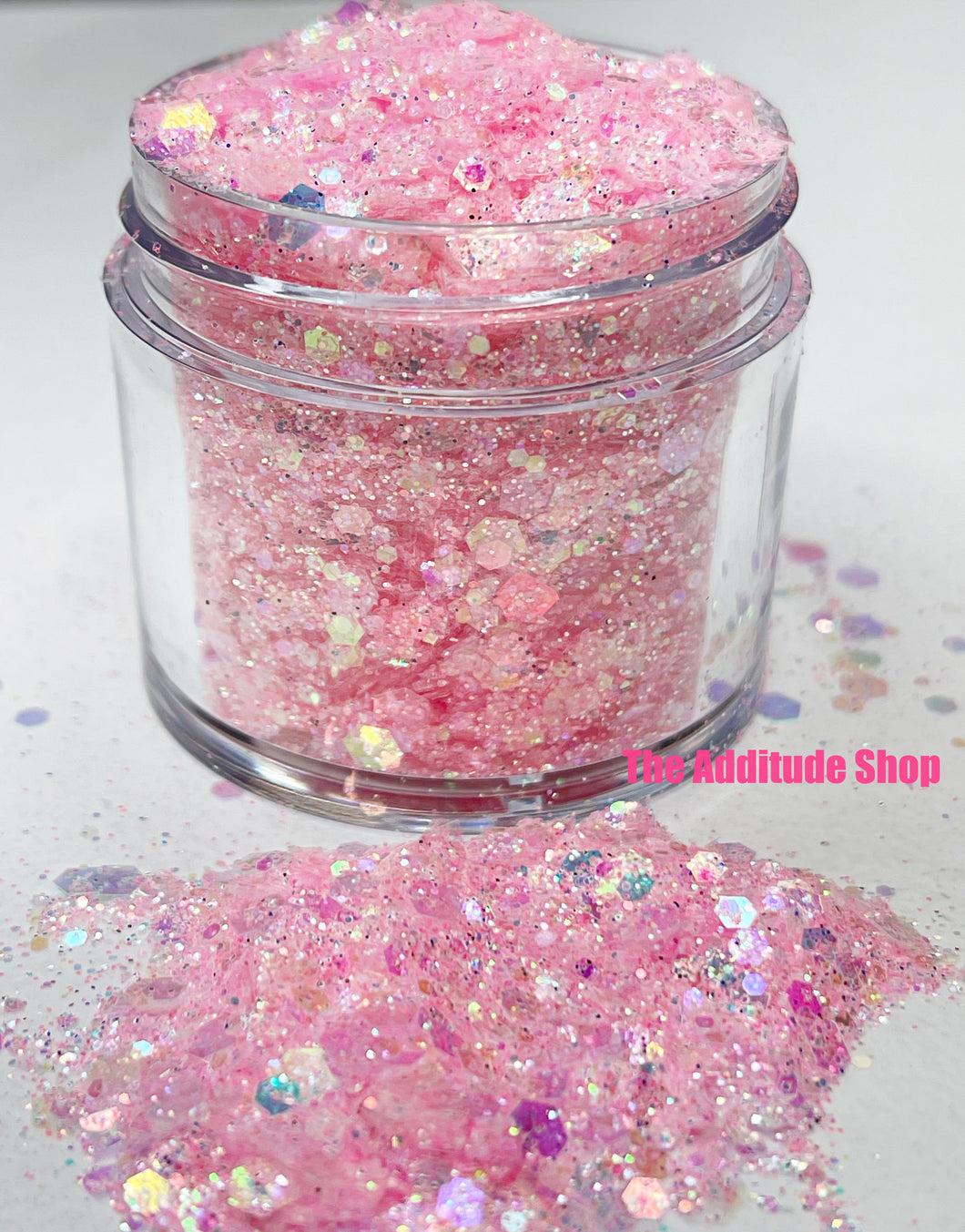 1 Oz Jar Chunky Spring Nail Glitters-Pink #2