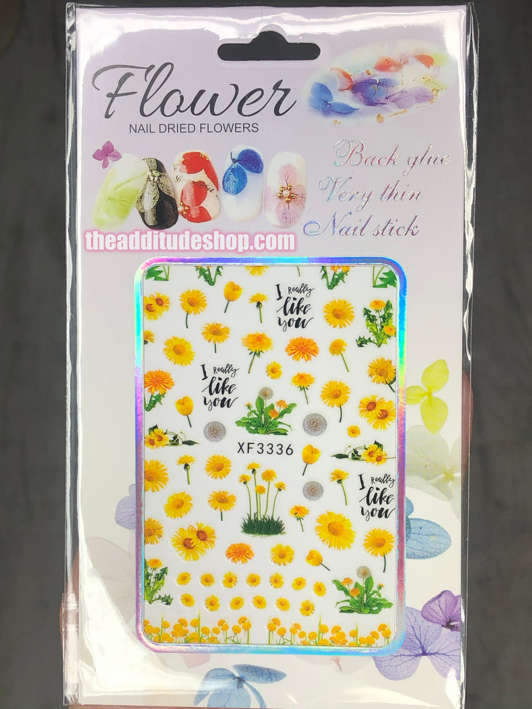 Yellow Sunflower Nail Stickers