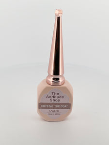 Clear Non Wipe Crystal Nail Top Coat Long Lasting