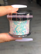Load image into Gallery viewer, 1 oz Iridescent Chunky Mix Nail Glitters-Turquoise &amp; Purple
