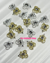 Load image into Gallery viewer, Vintage Gold Heart Valentine&#39;s Nail 3D Charms Crystals-10 Pieces
