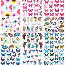 Load image into Gallery viewer, 30 Pieces Butterfly Water Transfer Nail Decals Stickers
