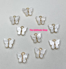 Load image into Gallery viewer, Butterfly 10 Pieces Dangling Hanging Nail Charms
