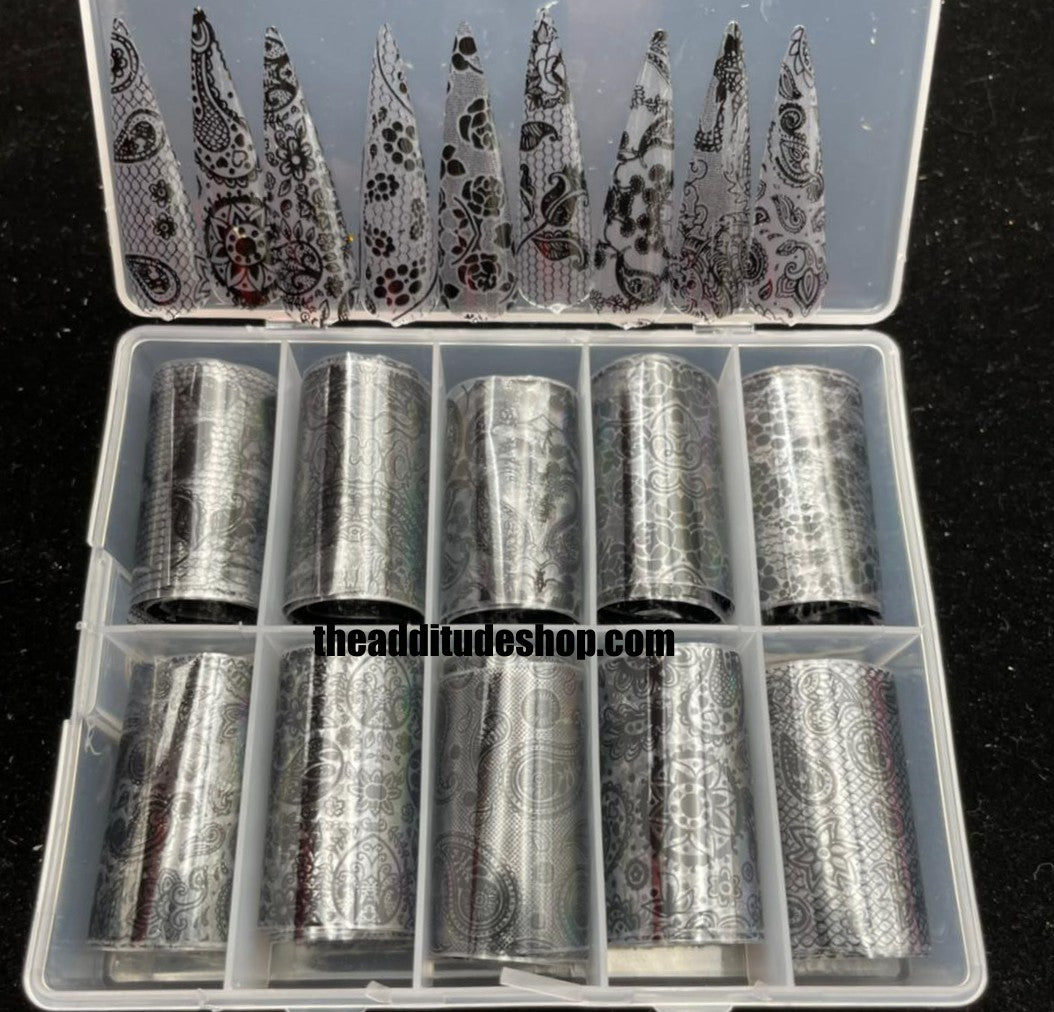 Small & Big Sizes Butterfly Nail Foils – The Additude Shop