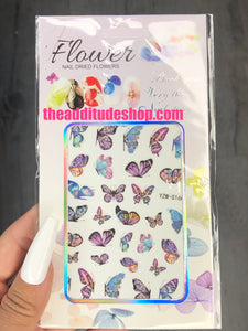 Colorful Butterfly Nail Stickers #160