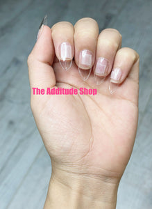 Extra Short XS Almond Stiletto Soft Gel Full Cover Nail Tips