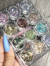 Load image into Gallery viewer, 12 Pieces Hexagon Nails Glitters
