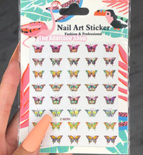 Load image into Gallery viewer, Holographic Butterfly Nail Stickers
