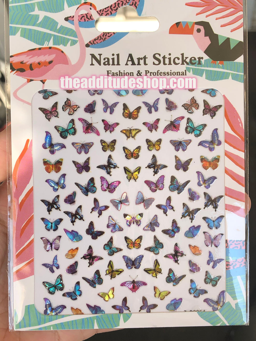 Holographic Butterfly Nail Stickers #54