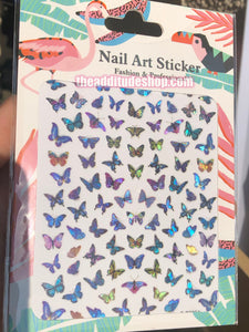 Holographic Butterfly Nail Stickers #54