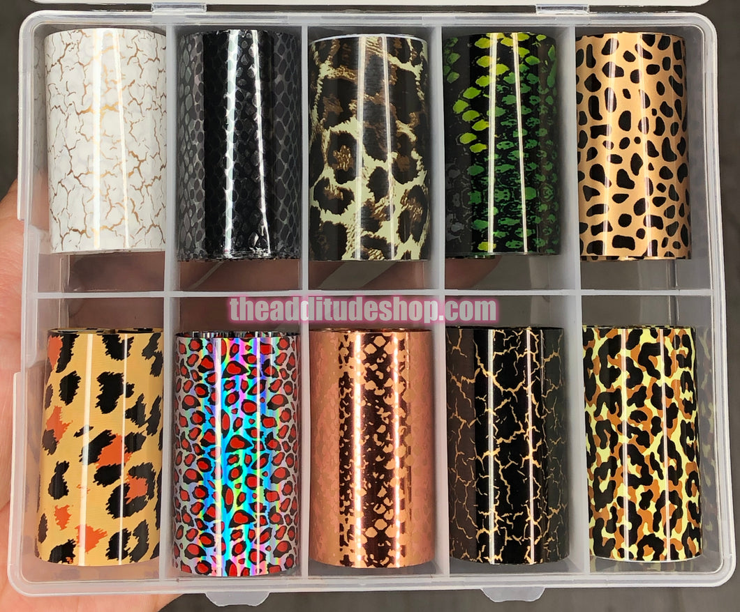 Leopard Cheetah Nail Foils