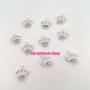 Princess Crown #2 Nail Decals Charms-10 pieces